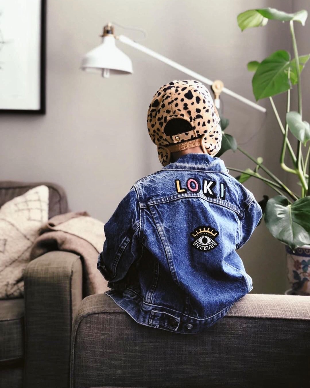 Patchy Tiger personalised Loki denim jacket